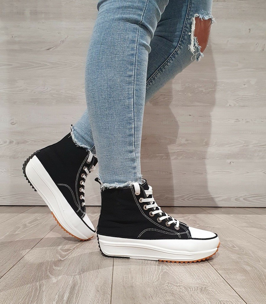 Mujer TODO ZAPATO  | Sneaker Boots Negro